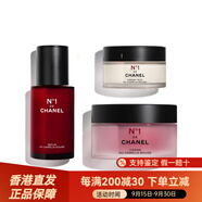 香奈兒（Chanel）母親節禮物 一號紅山茶花明星 兩件套N1抗老配件 三部曲禮盒-精華液30ml+眼部乳霜+面霜
