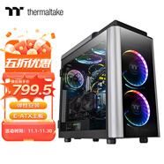 Thermaltake（Tt）Level 20 機(jī)箱水冷電腦主機(jī)（臥式/4面鋼化玻璃/模組化設(shè)計(jì)/彈性安裝） Level 20 GT 黑色
