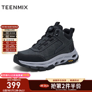 天美意男靴商場(chǎng)同款時(shí)尚百搭戶(hù)外休閑男工裝靴時(shí)尚男鞋3YQ01DD4 黑色（羊毛里） 40