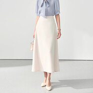 伯德小姐黑色a字長(cháng)裙女正裝傘裙職業(yè)小個(gè)子通勤半裙面試裙子西裝半身裙