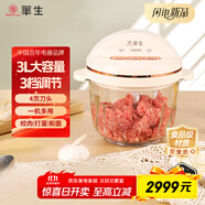 華生（Wahson）【政府補貼】大容量絞肉機家用輔食機嬰兒絞餡機料理機商用電動(dòng)多功能攪拌機3LWS-8019B