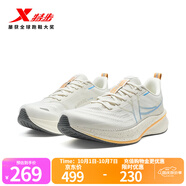 特步360X2.0LITE男競訓(xùn)馬拉松鞋輕彈舒適穩(wěn)定支撐運(yùn)動(dòng)防滑耐磨跑鞋 余白灰/海天藍(lán) 41