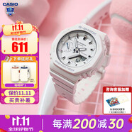 卡西歐（CASIO） 女表G-SHOCK GIRLS防震運(yùn)動(dòng)櫻花粉石英表日韓表女士腕表送女友 GMA-S2100-7APR