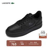 LACOSTE法國(guó)鱷魚(yú)男鞋春季L001時(shí)尚百搭透氣運(yùn)動(dòng)休閑鞋|48SMA0097 02H/黑色 40 6.5