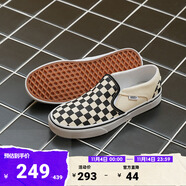 VANS范斯官方 Asher黑白棋盤(pán)格夏日一腳蹬女鞋帆布鞋 黑白棋盤(pán)格(男款) 38.5