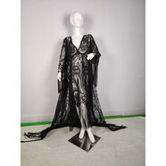 蕾絲刺繡大碼拍照孕婦流蘇連衣裙波西米亞風(fēng)拍照女裝連衣裙 黑色 均碼