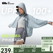 蕉下（beneunder）防曬衣女超透氣短款防紫外線春夏新品百搭A(yù)S828北歐灰L