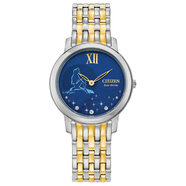 西鐵城Citizen 光能女士羅馬數(shù)字手表 Two Tone 30.0毫米
