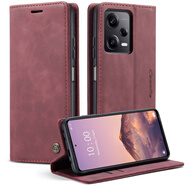 CaseMe適用紅米Note13pro防摔手機殼小米13復古保護套紅米14C 紅色 紅米Note145G/小米PocoM7pro5G