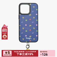 Tagi.保護(hù)殼磁吸可愛磁吸防摔皮革手機(jī)殼磁吸支架 藍(lán)莓碎花 iPhone17promax