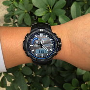 卡西歐（CASIO） 卡西歐CASIO手表PROTREK 太陽(yáng)能戶(hù)外登山男士防水腕表 PRW-6000YT-1B