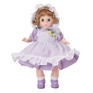 Madame Alexander 20cm收藏娃娃 百年紀念款 淺膚色藍眼睛金發(fā) 藍色、薰衣草色、白色