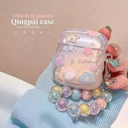 TKHE星星兔子真無(wú)線(xiàn)藍牙耳機迷你雙耳運動(dòng)跑步華為OPPO/vivo蘋(píng)果通用 波浪星星兔子藍牙耳機+耳機套