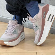 耐克（NIKE）女鞋2025秋季新款AIR MAX 90 氣墊運動(dòng)鞋厚底增高休閑鞋跑步鞋 FD4328-001灰紫 38.5