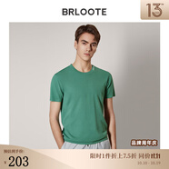 巴魯特（Brloote）男短袖T恤時(shí)尚休閑色圓領(lǐng)體恤衫夏季 綠色 165/88A