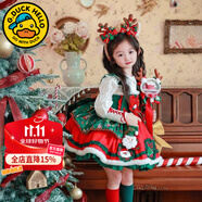 G.DUCKKIDS童裝圣誕節(jié)兒童服裝女童連衣裙秋冬季洛麗塔公主裙卡通洋氣生日裙 258款單吊帶裙 100 建議90-100cm3-4歲