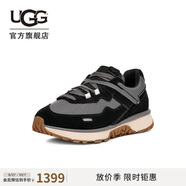 UGG春季新款男士舒適厚底復(fù)古老爹休閑鞋1167070BLK|黑色 40