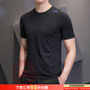 阿迪達(dá)斯（adidas）t恤男 25夏季新款運(yùn)動(dòng)服跑步訓(xùn)練健身休閑快干舒適圓領(lǐng)短袖 IB9093/黑色/冰絲快干 L (180/100A)