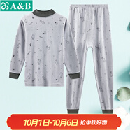 AB內(nèi)衣精梳棉男童保暖套裝全棉精梳純棉兒童半高領(lǐng)寶寶優(yōu)質(zhì)舒適柔 快樂羊駝 130