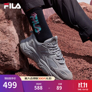 FILA斐樂(lè)女鞋跑步鞋火星二代復(fù)古老爹鞋運(yùn)動(dòng)鞋休閑慢跑鞋MARS Ⅱ 合金灰-AL-F12W131116F 37.5
