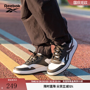 Reebok銳步官方24新品男女鞋BB 1000復(fù)古撞色熊貓黑白低幫籃球鞋 100211081 熊貓配色 45 (29.5cm),