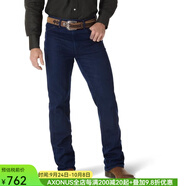 威格（Wrangler）男士牛仔褲長褲中腰男褲直筒褲Cowboy西部牛仔經(jīng)典耐磨休閑春秋季 牛仔藍 Indigo 29