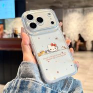 雅思戀 適用蘋(píng)果17promax手機殼新款hellokitty貓iphone17高級感17pro可愛(ài)air防摔16透明15全包14女款 【透明-軟殼】波點(diǎn)kt貓*鏡頭全包防摔 iPhone 17 Pr