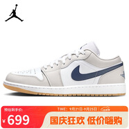 Jordan男子休閑鞋喬丹AJ1 JORDAN 1 運動鞋553558-146灰白42.5