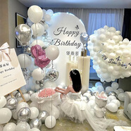 何佳功2025生日布置場(chǎng)景氛圍裝飾女孩18十八歲氣球感背景墻kt板 大愛(ài)心款安裝簡(jiǎn)單生日氛圍感布置