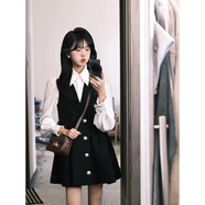 LXKP秋裝搭配一整套富家千金感穿搭小香學(xué)院風(fēng)套裝女襯衫連 白色襯衫茶歇法式/氣質(zhì)女裝感/獨(dú) S