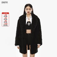 SMFK Magnolia復(fù)古羊毛草原夾克毛呢外套 CC002B\\CC002W 黑色 M