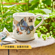 EMMA BRIDGEWATER【許我耀眼趙露思同款】馬克水杯藍(lán)蝴蝶陶瓷釉下彩禮物咖啡杯中號