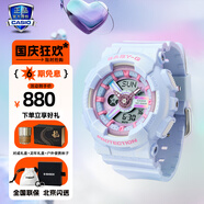 卡西歐（CASIO）手表女G-SHOCK和BABY-G系列運(yùn)動(dòng)石英表送女生禮物學(xué)生送人 BA-110FH-2A藍(lán)色款