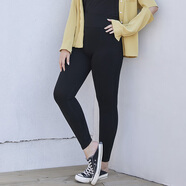 惟友大碼打底褲女外穿加絨加厚加肥加大胖妹妹褲子 8008薄款九分黑色 均碼 加大碼建議140-200斤