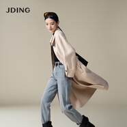 嬌鼎商場(chǎng)同款多色新年紅色羊毛大衣女2025秋冬雙面呢外套優(yōu)雅女裝 100%綿羊毛-米駝色CJCI006 XL 【130-145斤】