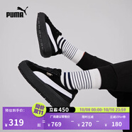 彪馬（PUMA）【厚底鞋】女經(jīng)典復古增高休閑鞋松糕鞋 PLATFORM 372613 黑色-白-01 40