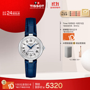 天梭（TISSOT）劉亦菲同款手表 小美人系列女表 自動(dòng)機(jī)械女士皮帶腕表時(shí)尚表