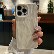 圖拉斯蘋(píng)果膚感褶皺iPhone1514promax手機殼131211全包軟套防摔xr磨砂保護殼 【白色】膚感褶皺 iPhone_14_Pro