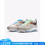 耐克（NIKE）男鞋跑鞋女運動鞋Air Max 98復古時尚撞色緩震透氣百搭秋季CI1502 Grey/Blue/White/Green 彩色 M 4/W 5.5/36