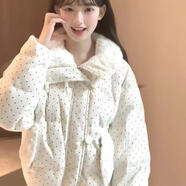 俞兆林（YUZHAOLIN）韓系羊羔毛棉服女2025秋冬季新款甜美加厚寬松短款羊羔毛外套女 白色 M 100-115斤