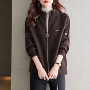 拉夏貝爾（La Chapelle）短外套女裝2025年春秋新款韓版連帽時(shí)尚小個(gè)子外套風(fēng)衣上衣服女春 咖色 2XL 【建議130-140斤左右】