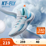 安踏（ANTA）【KT-FLY】籃球鞋男外場輕便透氣緩震耐磨低幫運(yùn)動(dòng)鞋112321606 安踏白/淡鋼藍(lán)-1 39 (男6.5碼)
