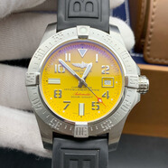 百年靈（BREITLING）【二手99新】百年靈男表 復仇者系列 自動機械B01機芯 黃狼夜間任務黑鳥夜光運動二手奢侈品正品瑞士名表 A17331101I1S2【45表徑】黃狼