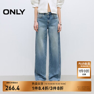 ONLY2025秋季新款時(shí)髦百搭撞色水洗直筒褲長(zhǎng)褲牛仔褲女|125132046 J33 350水洗牛仔藍(lán) 2XL XXL標(biāo)準(zhǔn)褲長(zhǎng)