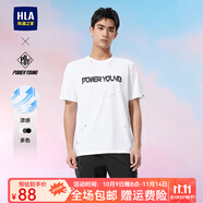 HLA海瀾之家短袖T恤男25新款涼感短袖男夏HNTBW2J025A 漂白花紋55 165/84A S推薦114~124斤