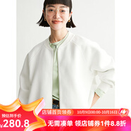 雲(yún)上生活簡單基礎(chǔ)款運(yùn)動(dòng)百搭輕便休閑棒球服外套女2025秋W8097X 云白色 L