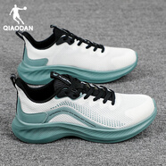 中國喬丹運動(dòng)鞋男款減震跑步鞋2025夏季新款男鞋透氣網(wǎng)面男士專(zhuān)業(yè)跑鞋 象牙色/雪松綠213 42