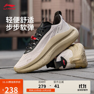 李寧云浪丨潮流休閑鞋男鞋25新款復(fù)古柔軟百搭低幫運動鞋AGLV023
