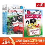 英文原版繪本 Splat the Cat 啪嗒貓系列 20冊 4-8歲 i can read 1階 幼兒園課外童書 icanread英語繪本 贈音頻 綠山墻