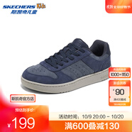 斯凱奇（Skechers）男孩板鞋/帆布鞋418024L 海軍藍(lán)色/NVY 37